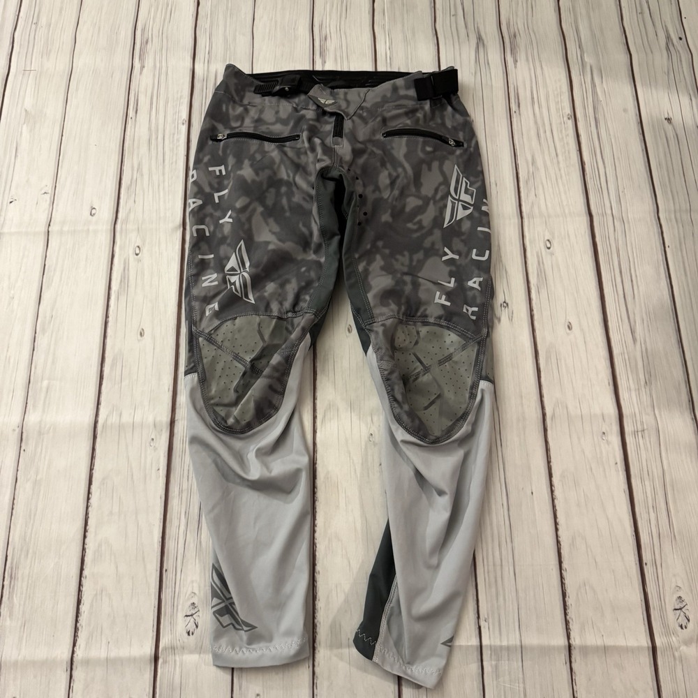 Fly Racing Radium Pants Size 26 Gray Camo‎ MX Dirt Bike Off-Road Riding Gear